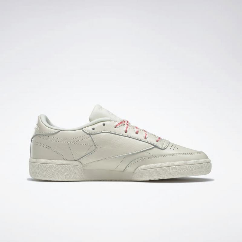 Tenisi Reebok Club C 85 Dama Albi/Roz Deschis Romania VE2399EQ
